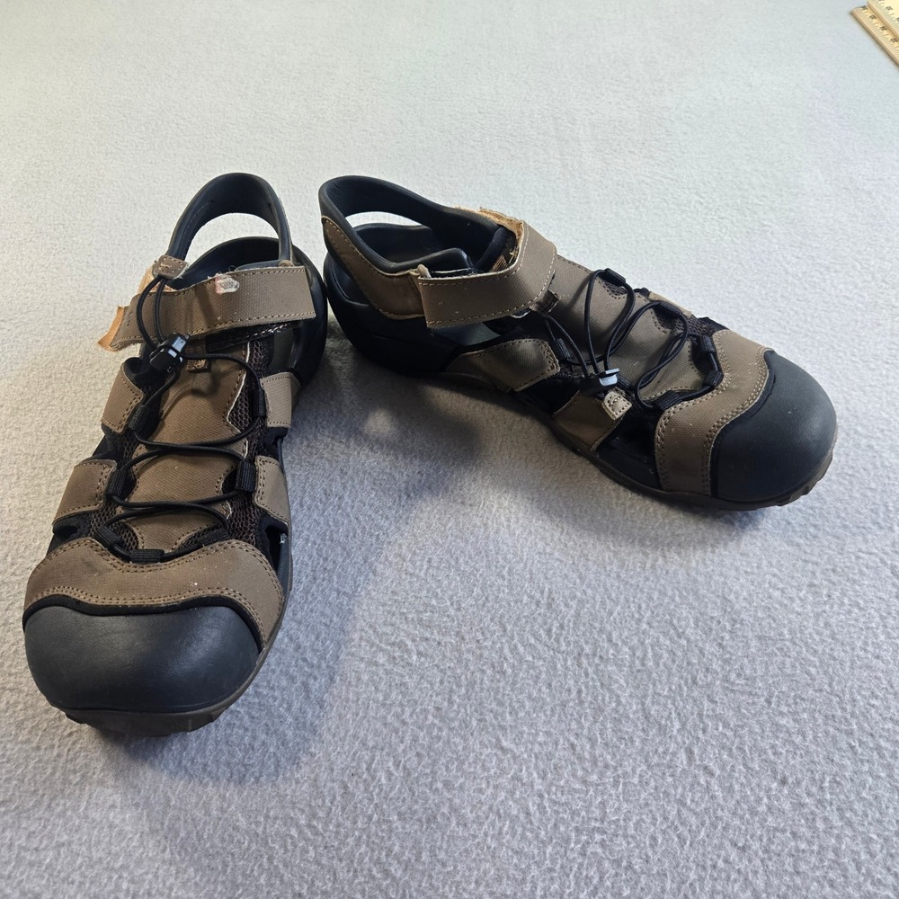 Teva Omnium 2 Sport Sandals Mens 11 Brown Black Closed Toe Hiking 1118941